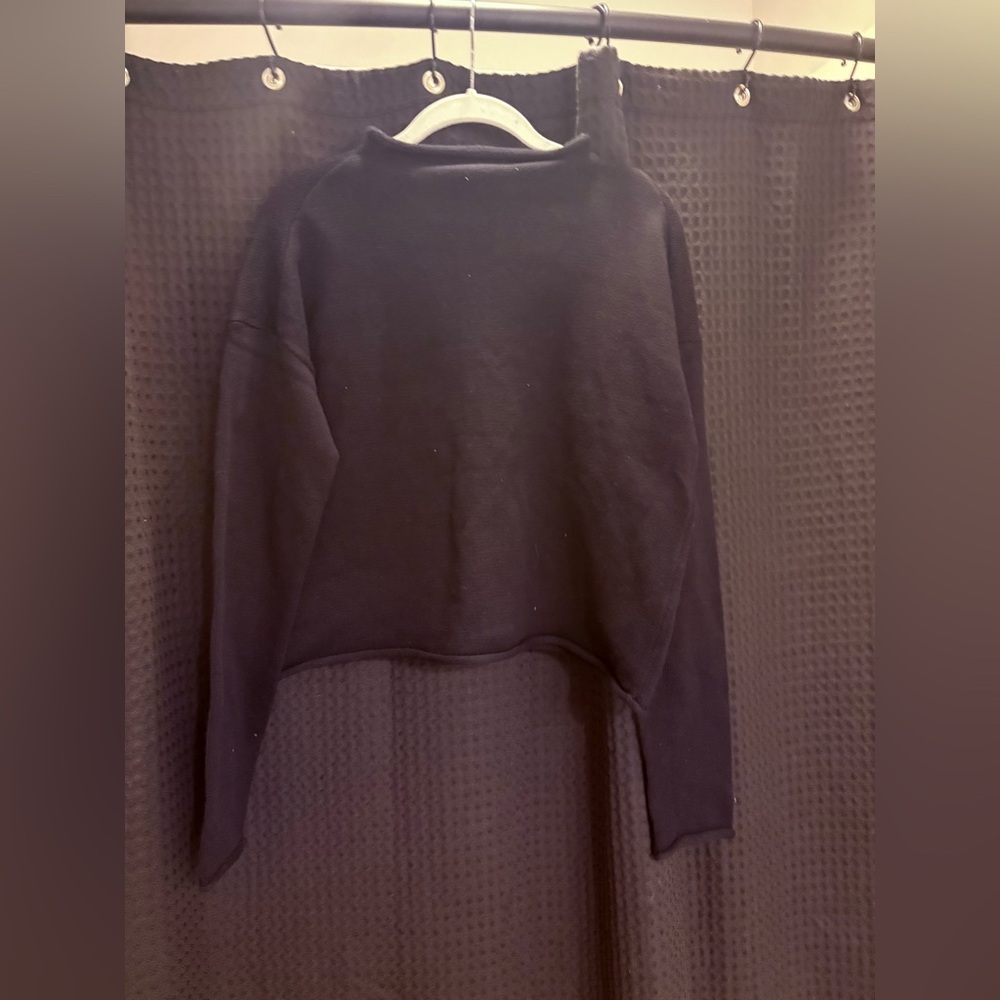 Alex Mill Taylor Cardigan In Cotton Cashmere Medium  Black NWT - Picture 4 of 7